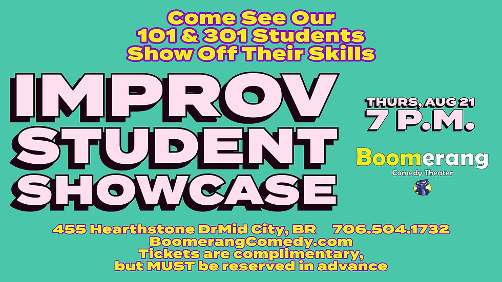 STUDENT SHOWCASE: 101 & 301