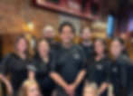 employee photo group shot standing in restaurant area sports bar Phillipsburg nj bridge house