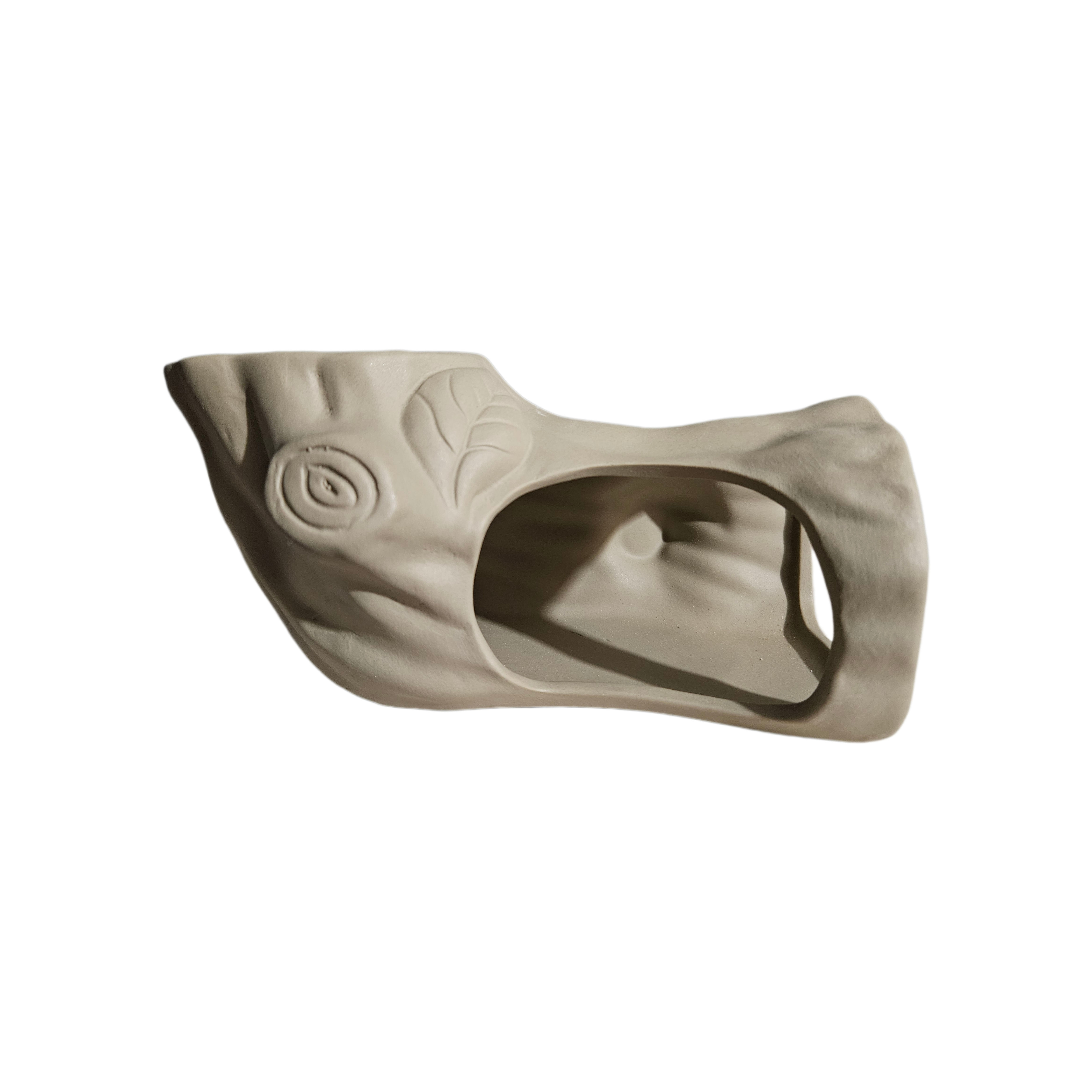 Ceramic Tree Stump Tunnel Hide