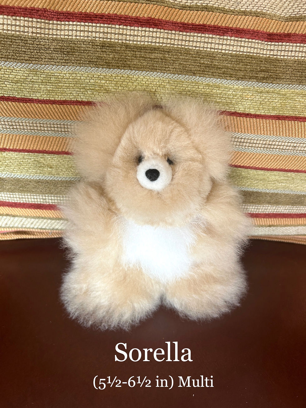 Thumbnail: 100% Baby Alpaca Teddy Bear Sorella Multi