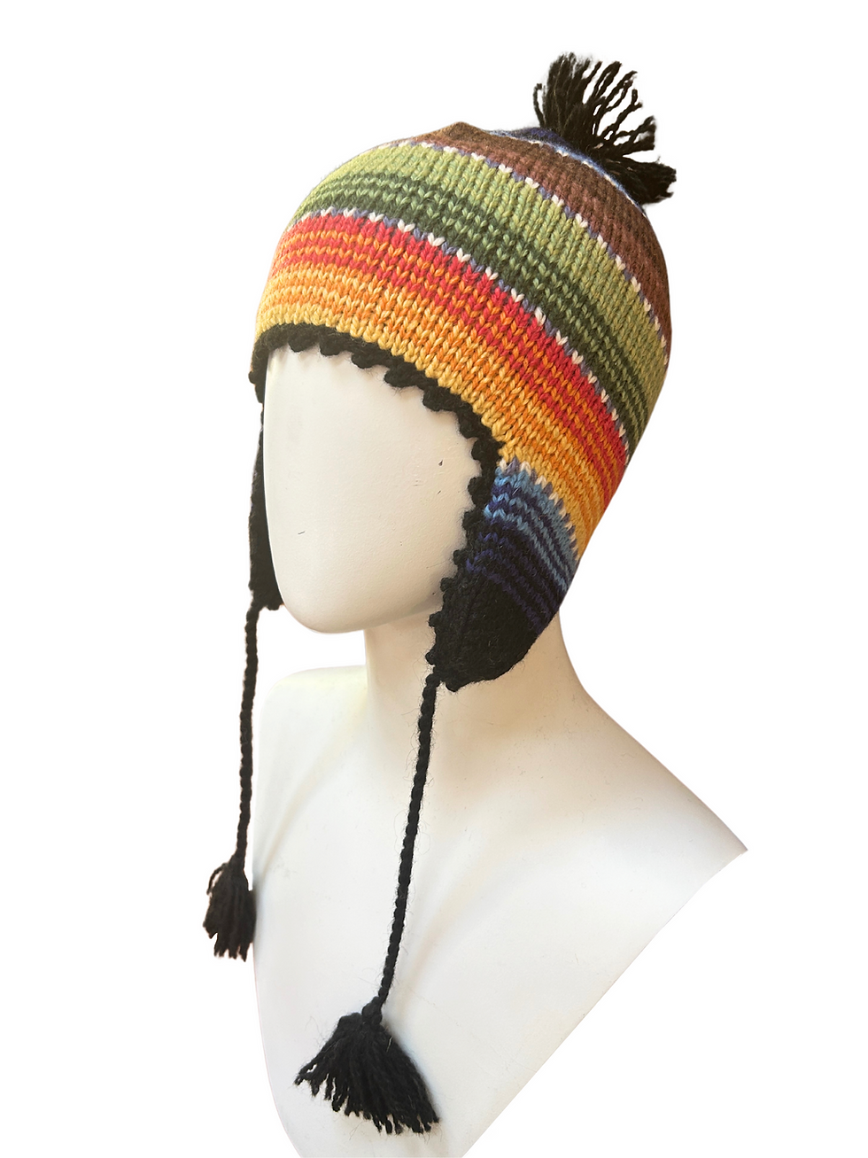 Alpaca Farm flap hat ear flap hat black