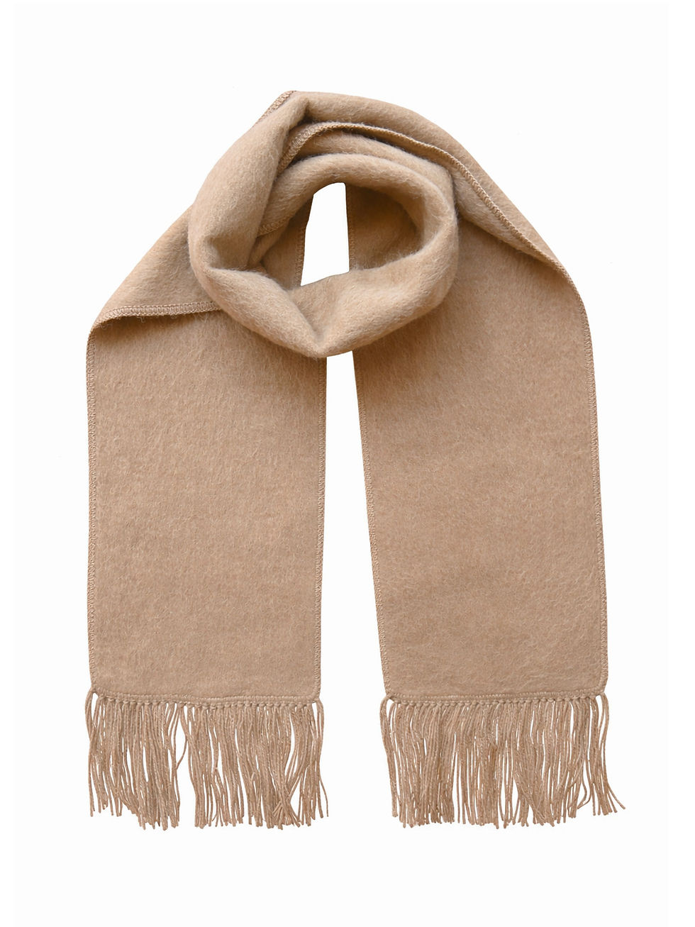 Thumbnail: Alpaca Brushed Scarf Camel