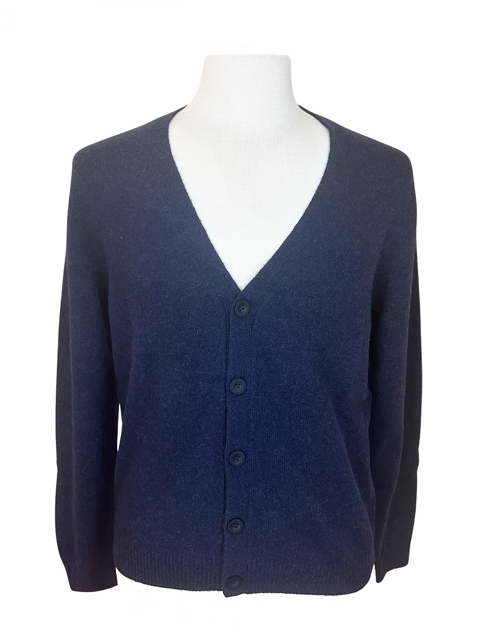Baby Alpaca Cardigan Navy Front