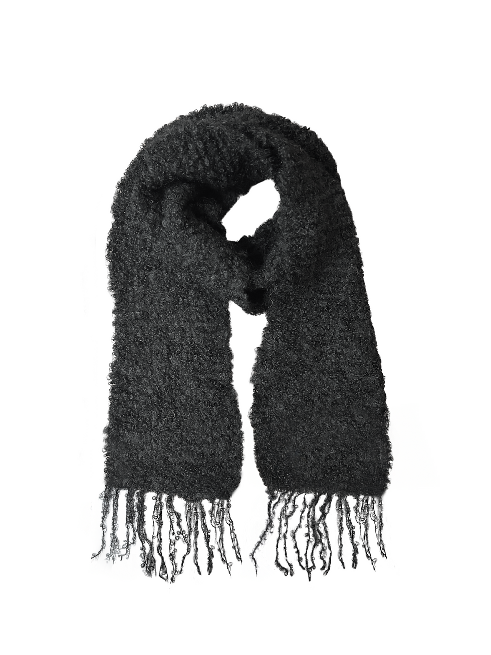 Thumbnail: Alpaca Riccio Scarf Black