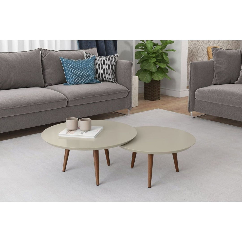 CONJ MESA DE CENTRO LUNA - OFF WHITE