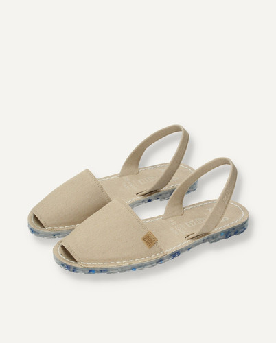 Abarca Ecológica Ria Menorca Beige Olé Olá