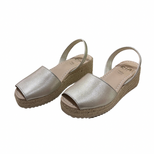 Ria Menorquina Esparto Menorcan Sandal Ria Menorca Metallic