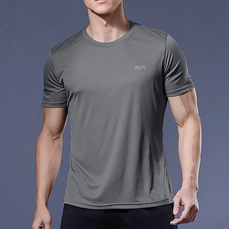 Thumbnail: Men’s Quick Dry Running Short Sleeve Fitness Top