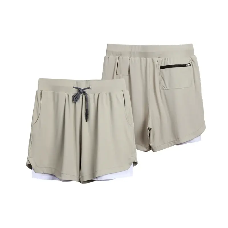 Thumbnail: Men 2 in 1 Gym Fitness Shorts