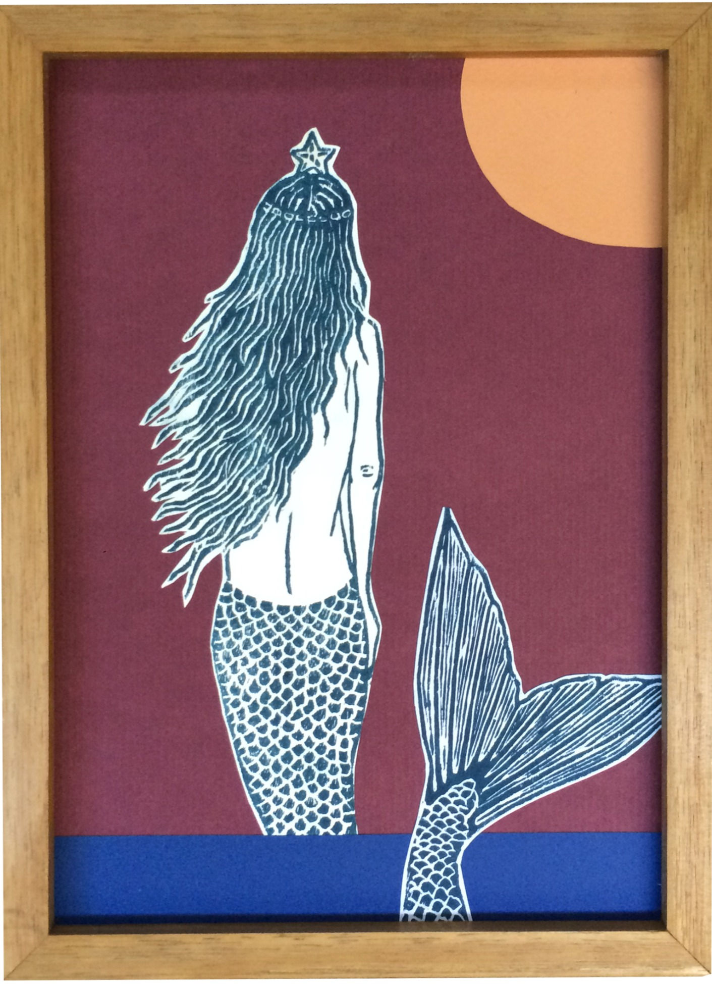 Sereia e Lua cheia . Vinho