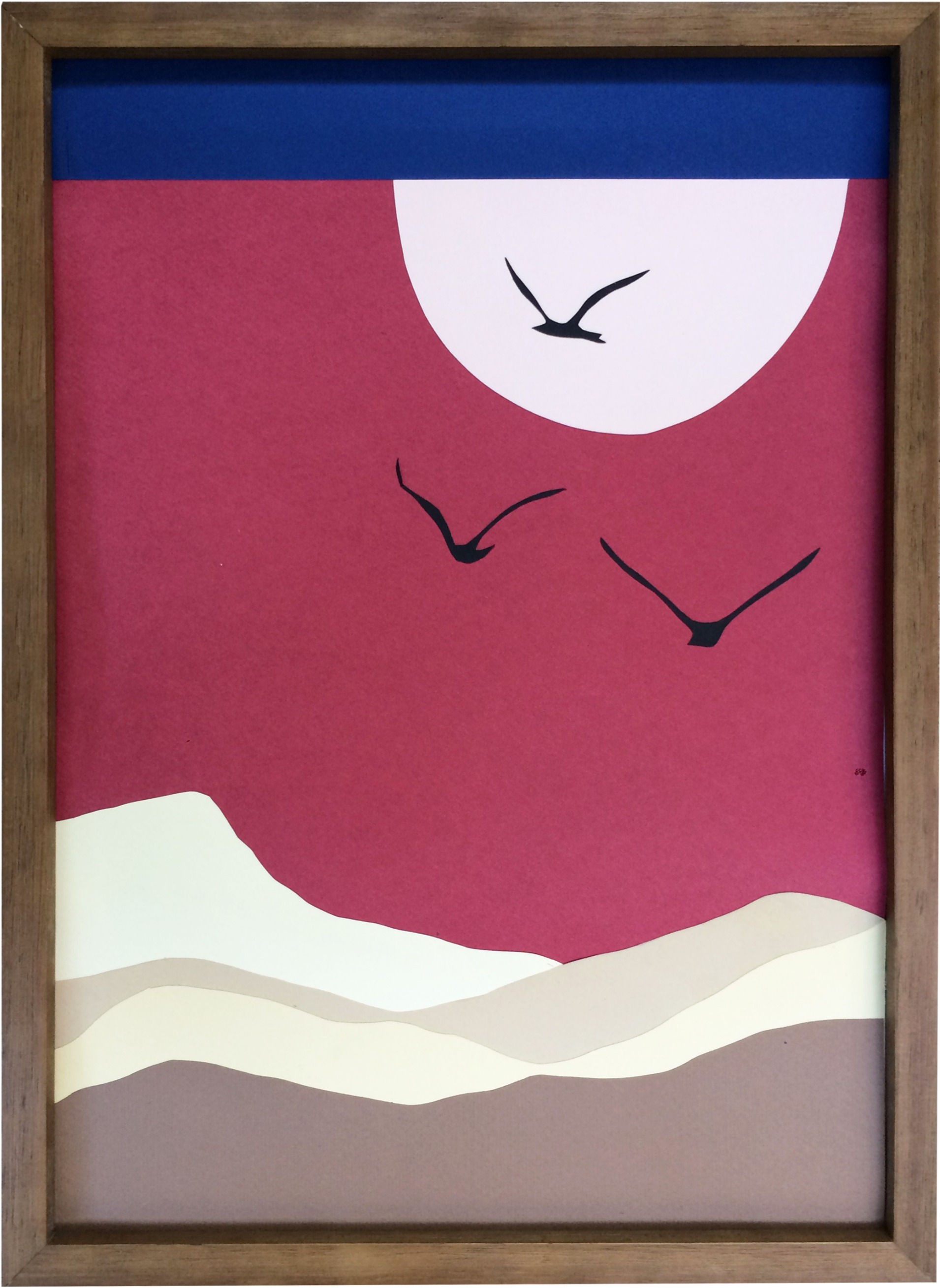 Colagem Montanhas Rosa