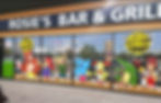 Rosie's Bar and Grill Window Ad