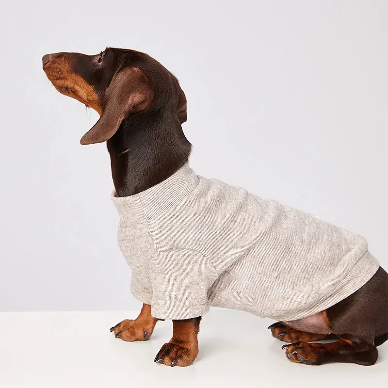 Camiseta Macia Wiener Sweater para Dachshund e Cães Pequenos – Quente, Elegante