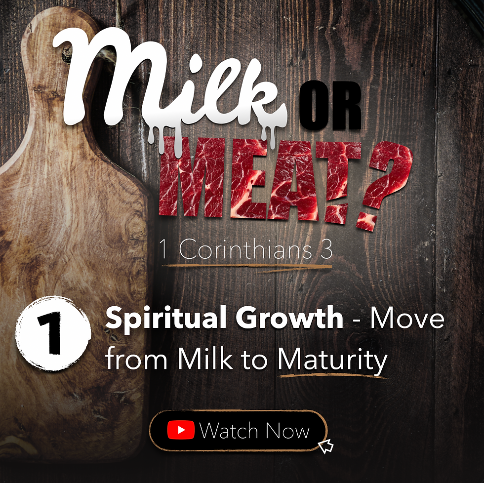 Making real disciples text with red overlay, and picture of Paztuh Mike in the background praying for people in the community 