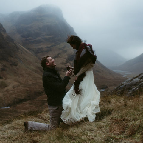 Surprise proposal in Glencoe