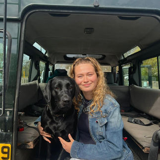 Girl with dog