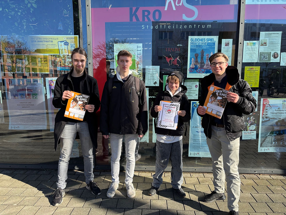 Das Team beim Landesfinale