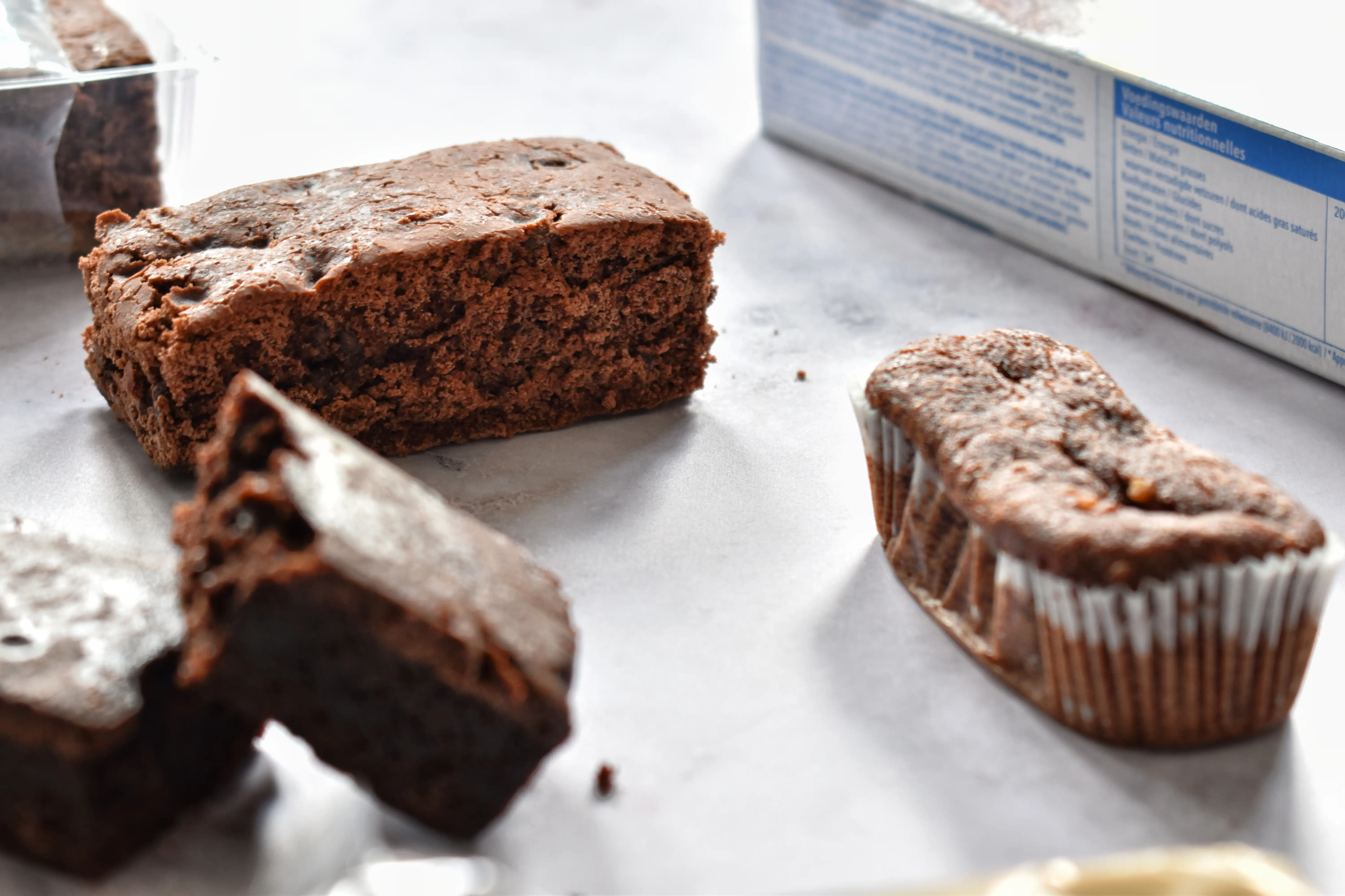 Glutenvrije brownies uit de supermarkt