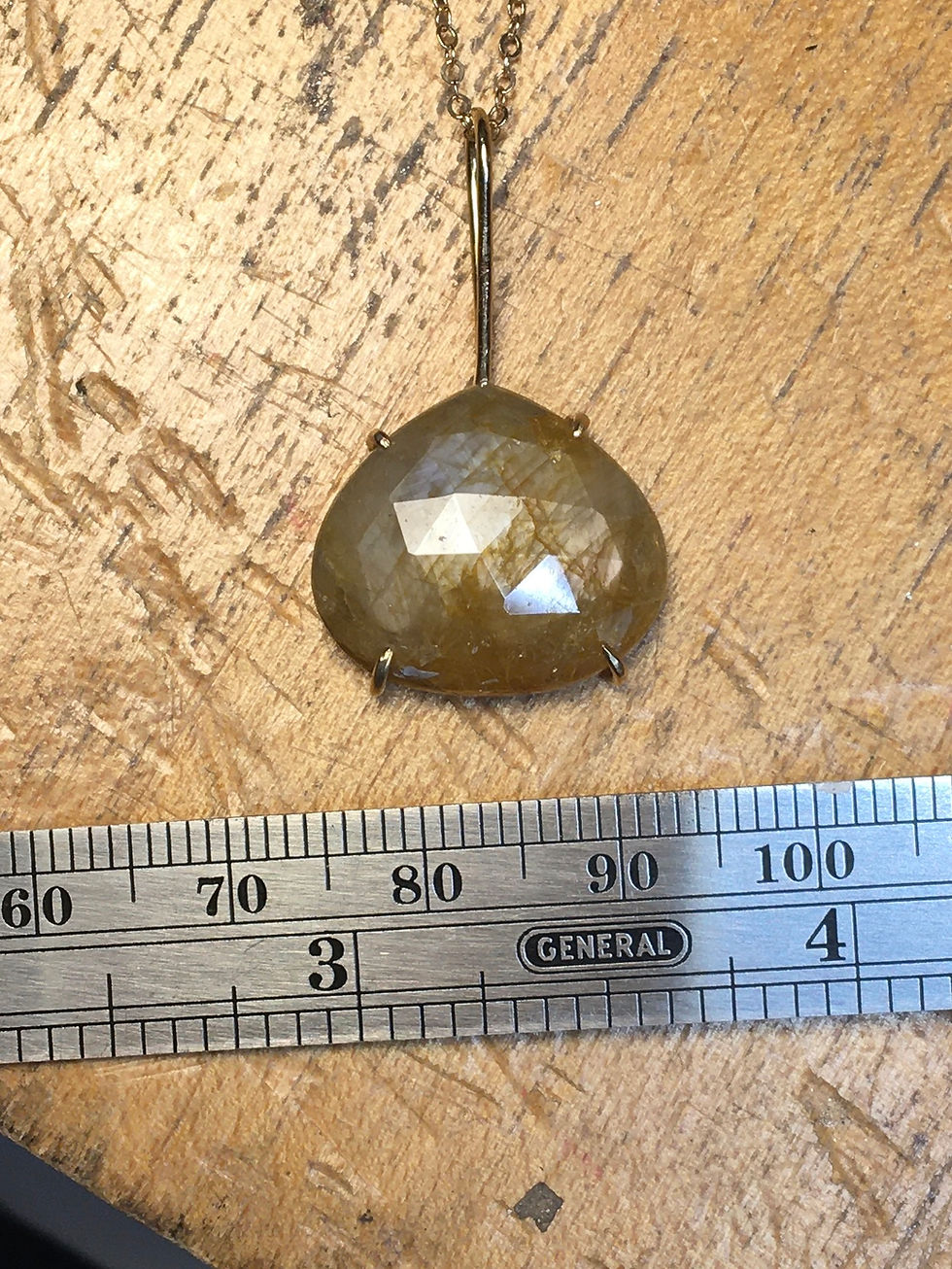 Thumbnail: Golden Sapphire Necklace