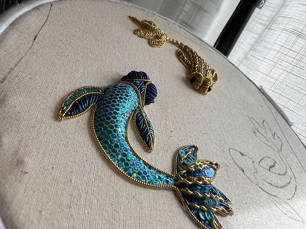 Miniatura: Koi Fish Brooch Kit