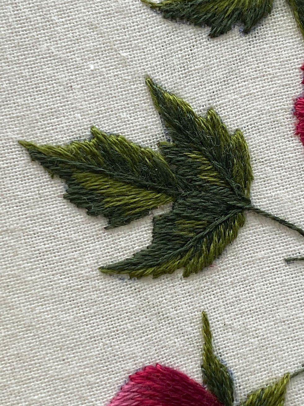 Thumbnail: Vintage Wild Rose embroidery pattern