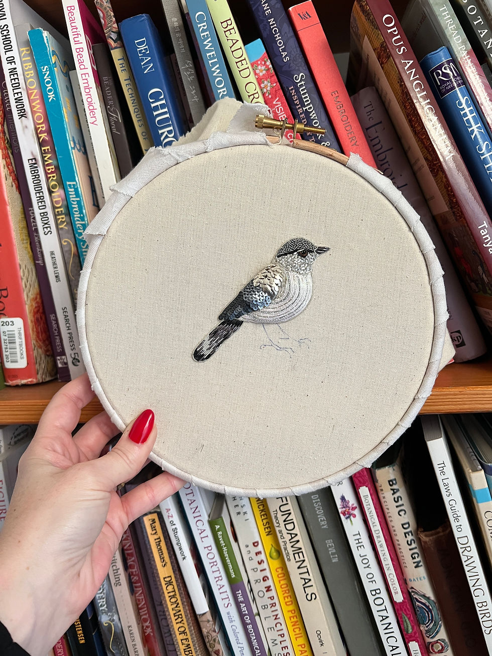 Thumbnail: Northern Mockingbird Brooch