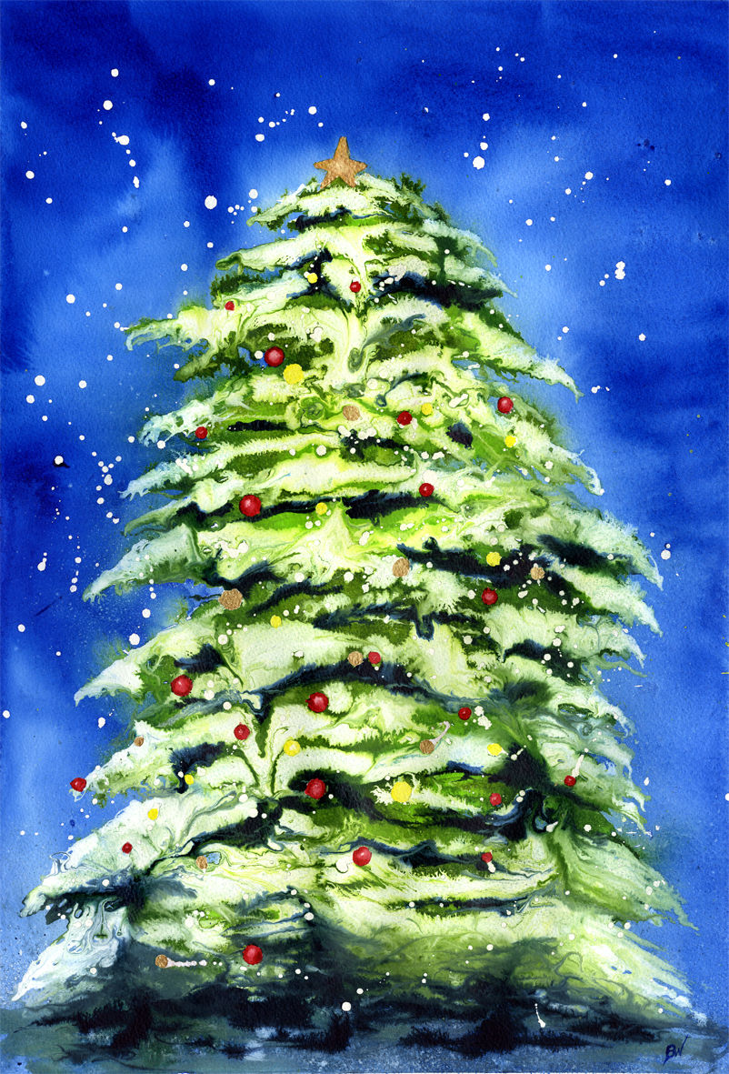 Thumbnail: Christmas cards (4-pack, Landscape)