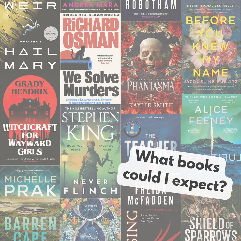 Thumbnail: Collage of book covers with text overlay asking 'What books could I expect?'