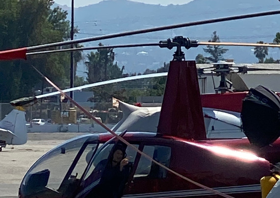 Director Phyllis Stuart tarmac Van Nuys airport...ready for lift off.
Image Giselle Joves.