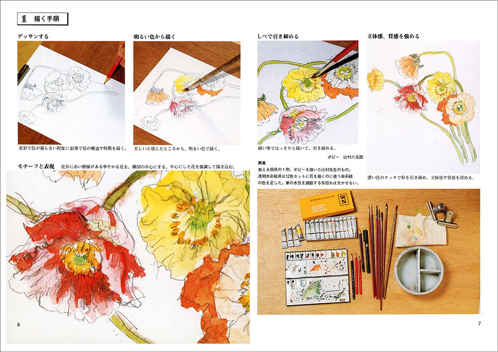 サムネイル： 電子版 水彩ノート・花