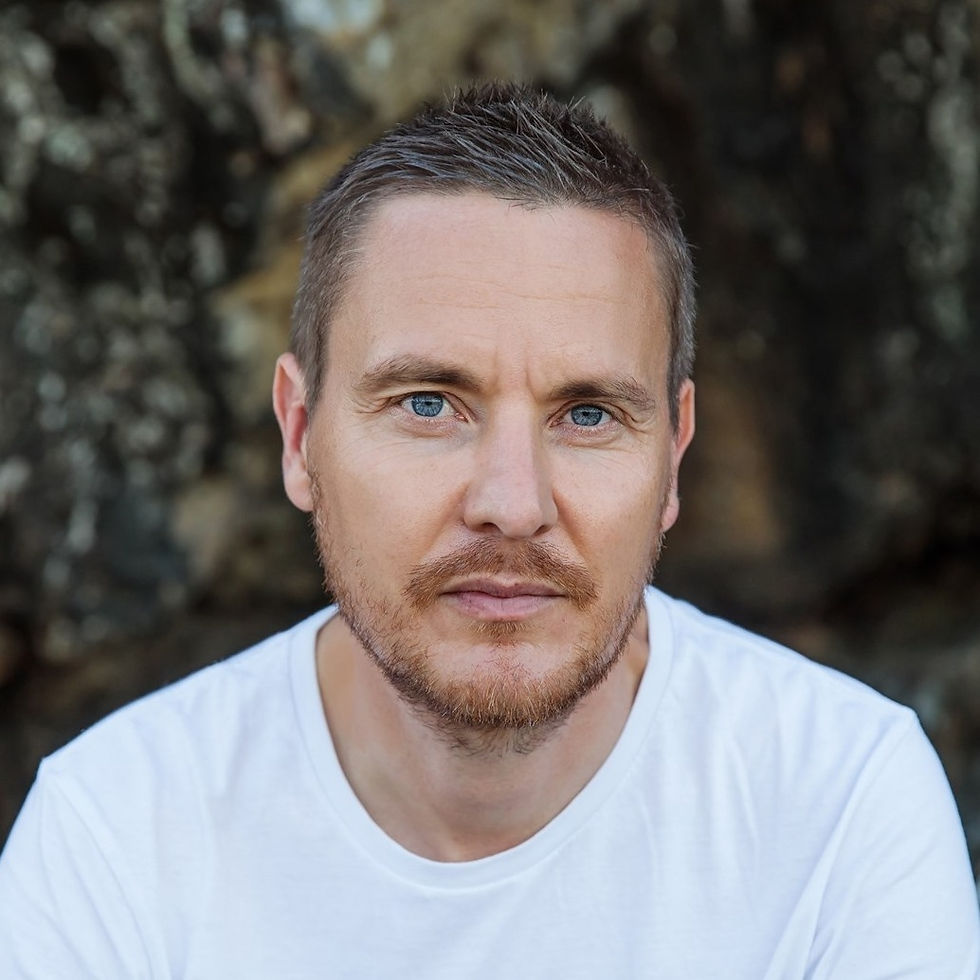 Graham Dunn in a white tee shirt