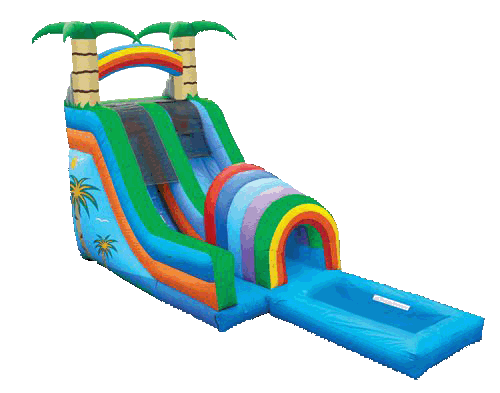 18' Palm Tree Waterslide Dino Jump Northern IL
