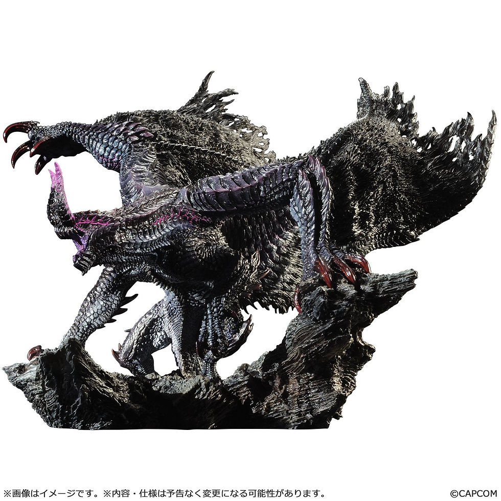 Miniature : MONSTER HUNTER - Black Eclipse Wyvern Gore Magala - Statuette 20.5cm