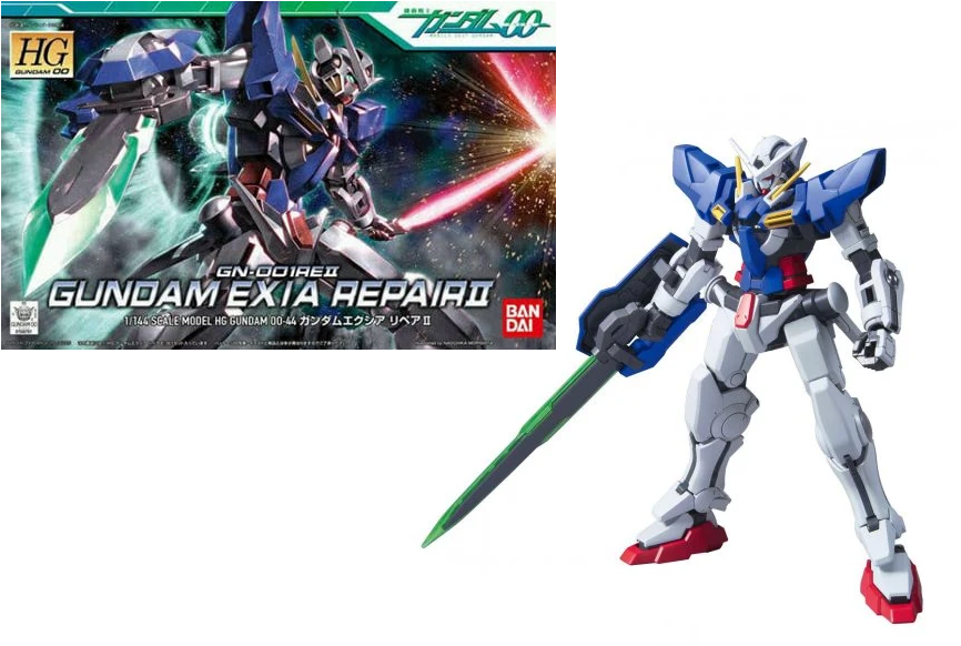 GUNDAM - HG 1/144 00 GN-001RE II Gundam Exia Repair II - Model Kit