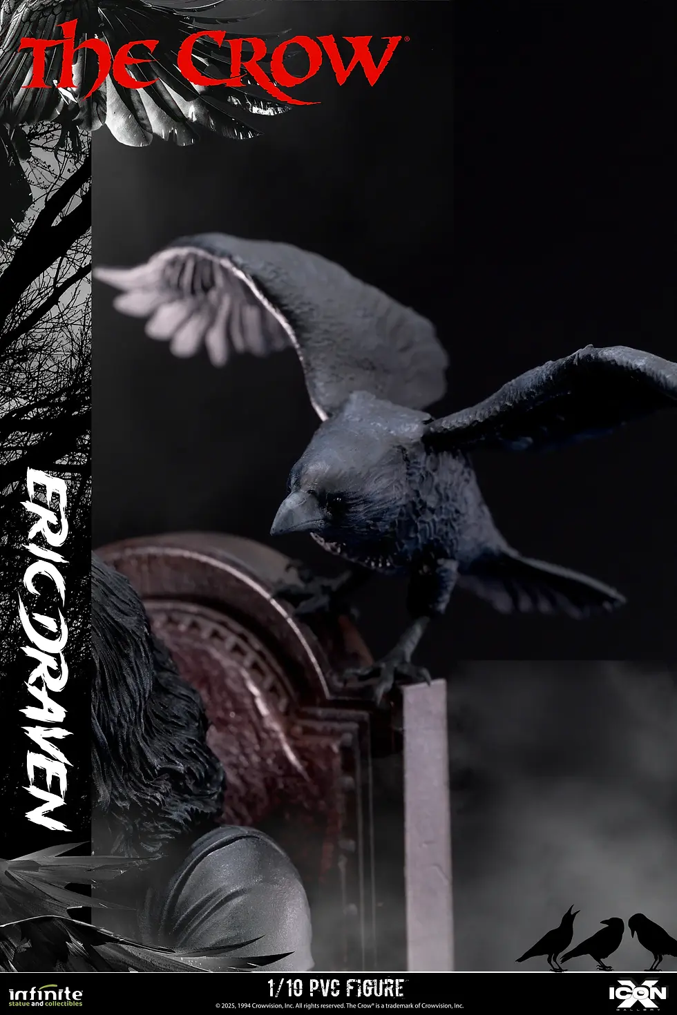 Miniature : The Crow Eric Draven Icon X 1/10 Pvc Figure