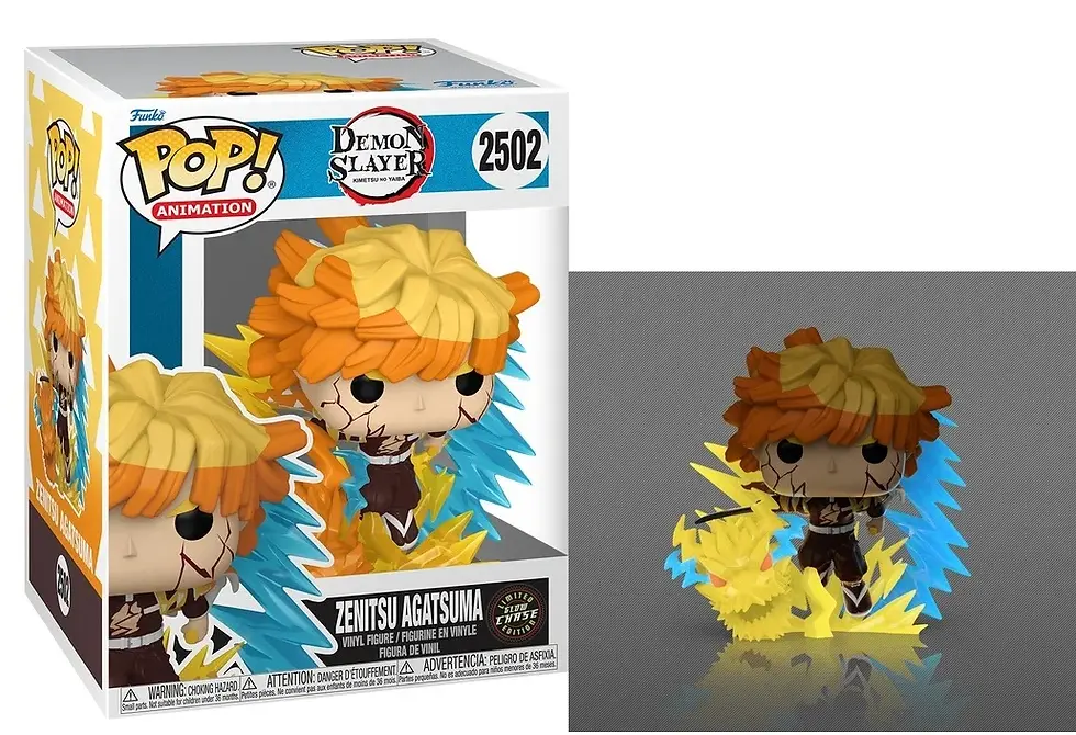 Miniature : DEMON SLAYER - POP Premium N° 2502 - Zenitsu avec Chase (GW)