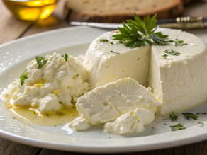 Sir i Kajmak (Balkan Cheese with Creamy Kajmak Spread)