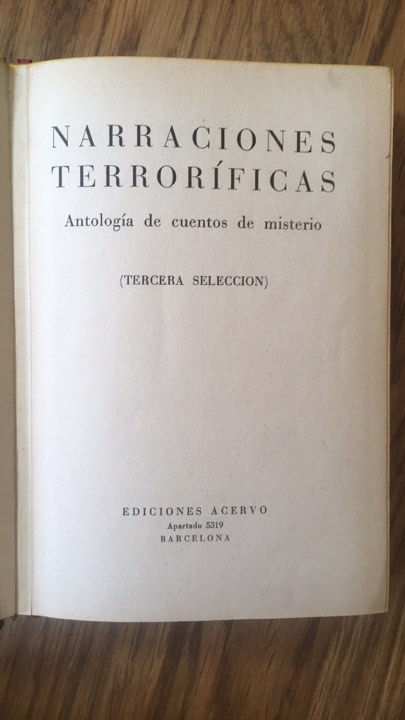 Miniatura: Narraciones terroríficas -