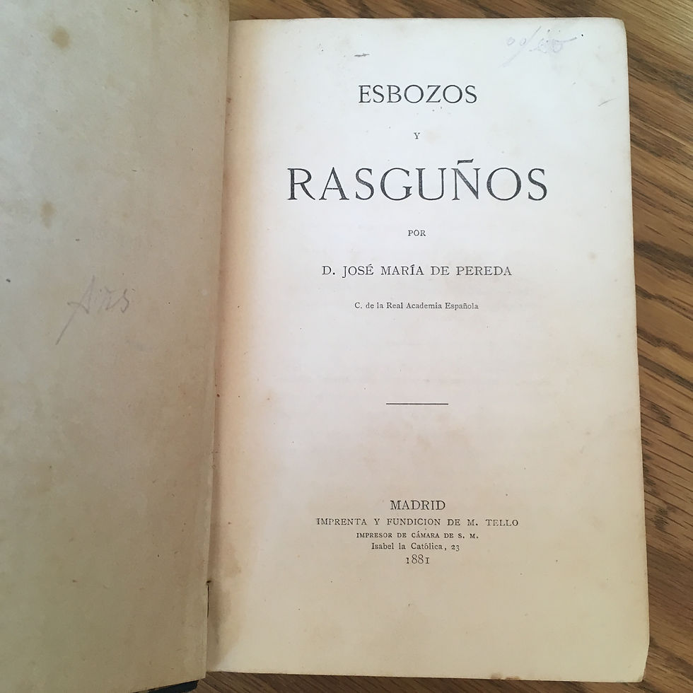 Miniatura: Esbozos y Rascuños - D. Jose Maria de Pereda