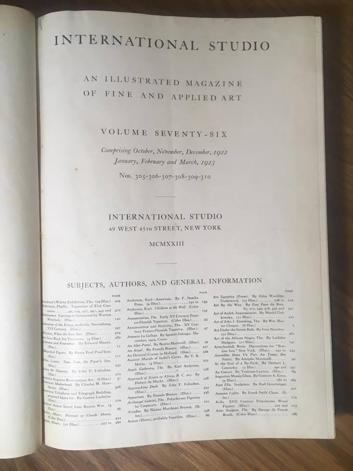 Miniatura: Magazine of arts Internacional Studio