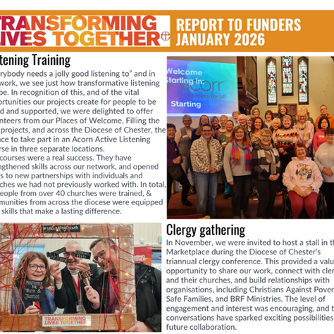 Update Report to our Funders - January 2026