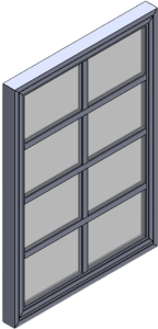 Steel window designed by M&M Steel Works.