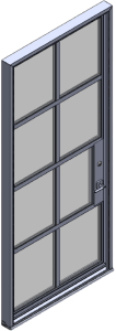 Example of door designed by M&M Steel Works.