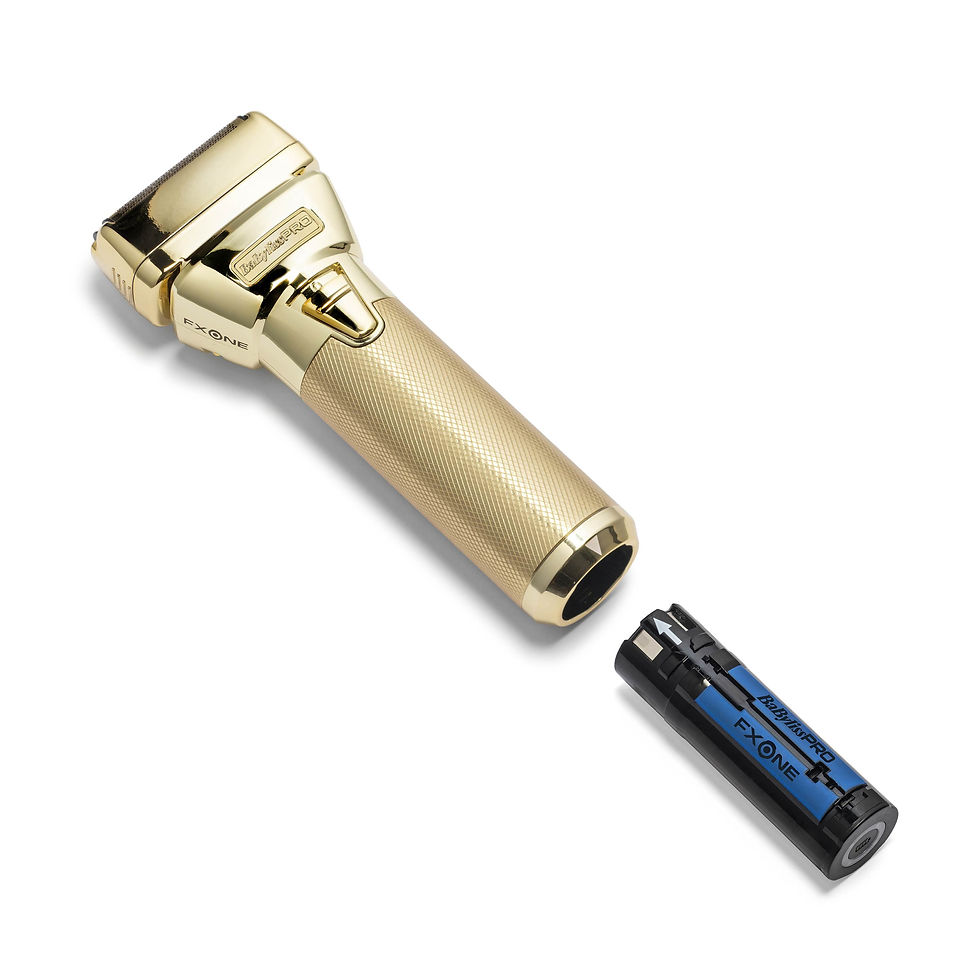 Thumbnail: BaBylissPRO FXONE All-Metal Double Foil Gold Shaver