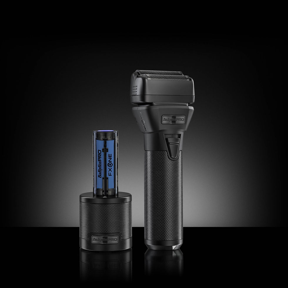 Thumbnail: BaBylissPRO FXONE All-Metal Double Foil Black Shaver