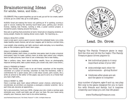 Family Treasure game instructions sideA-