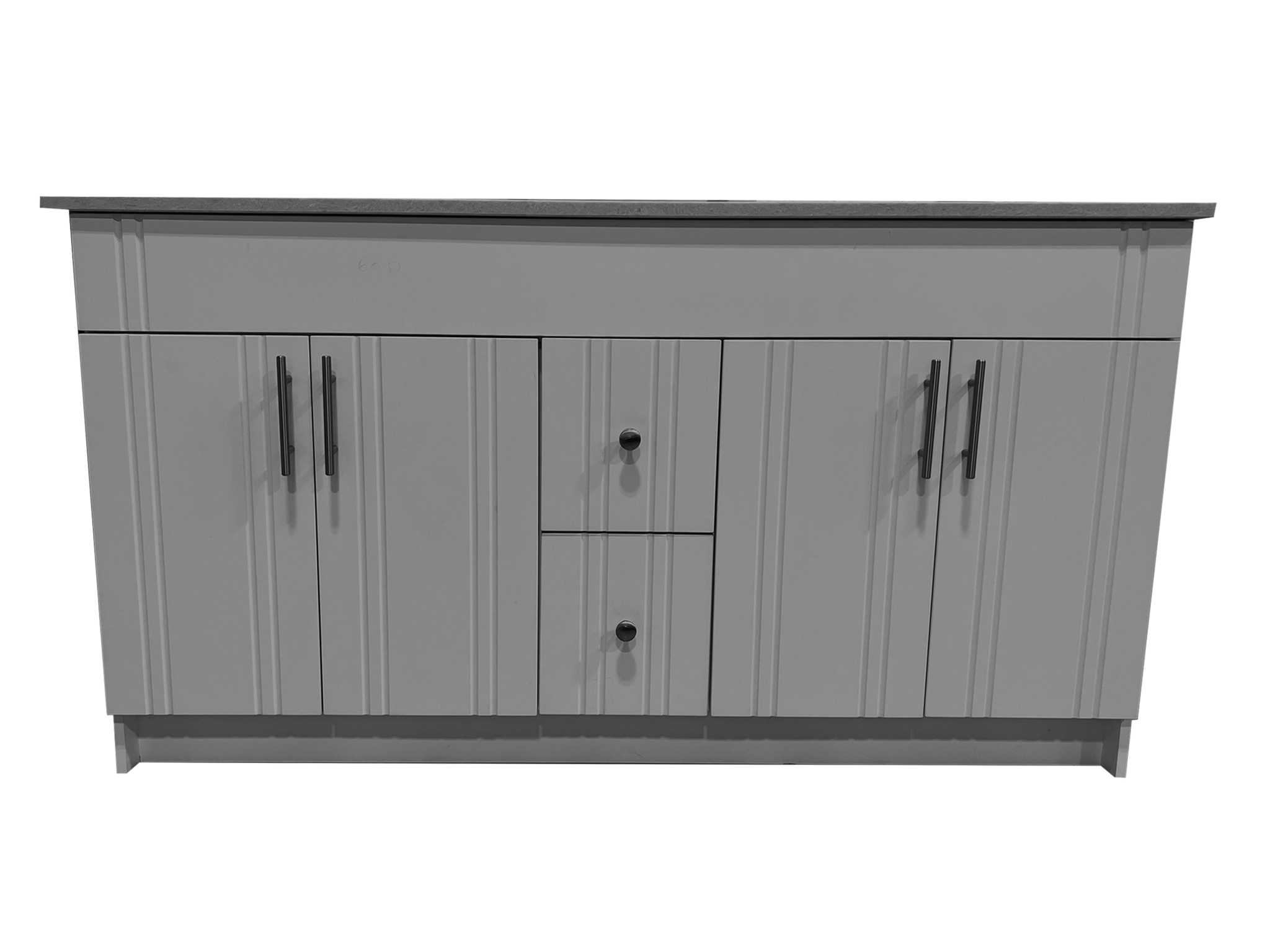 60" Dark Grey Double Vanity