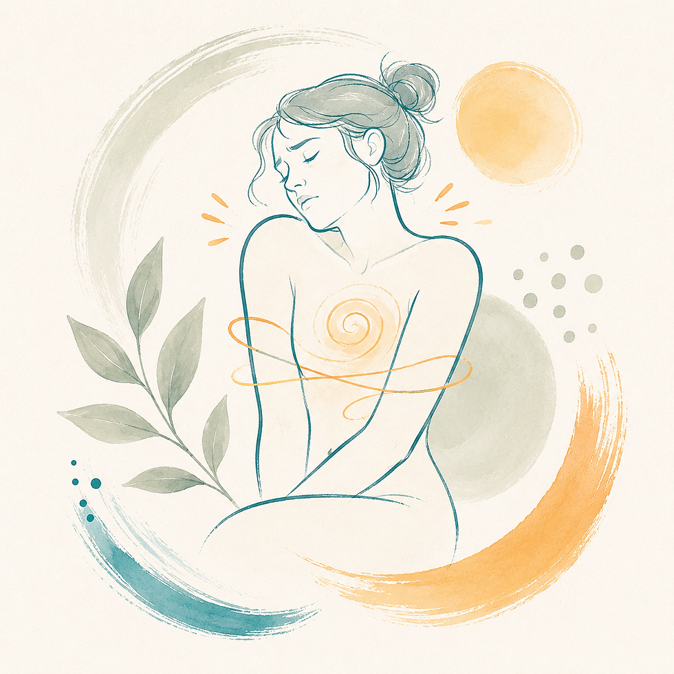 Ilustrace tělesného napětí a stresu