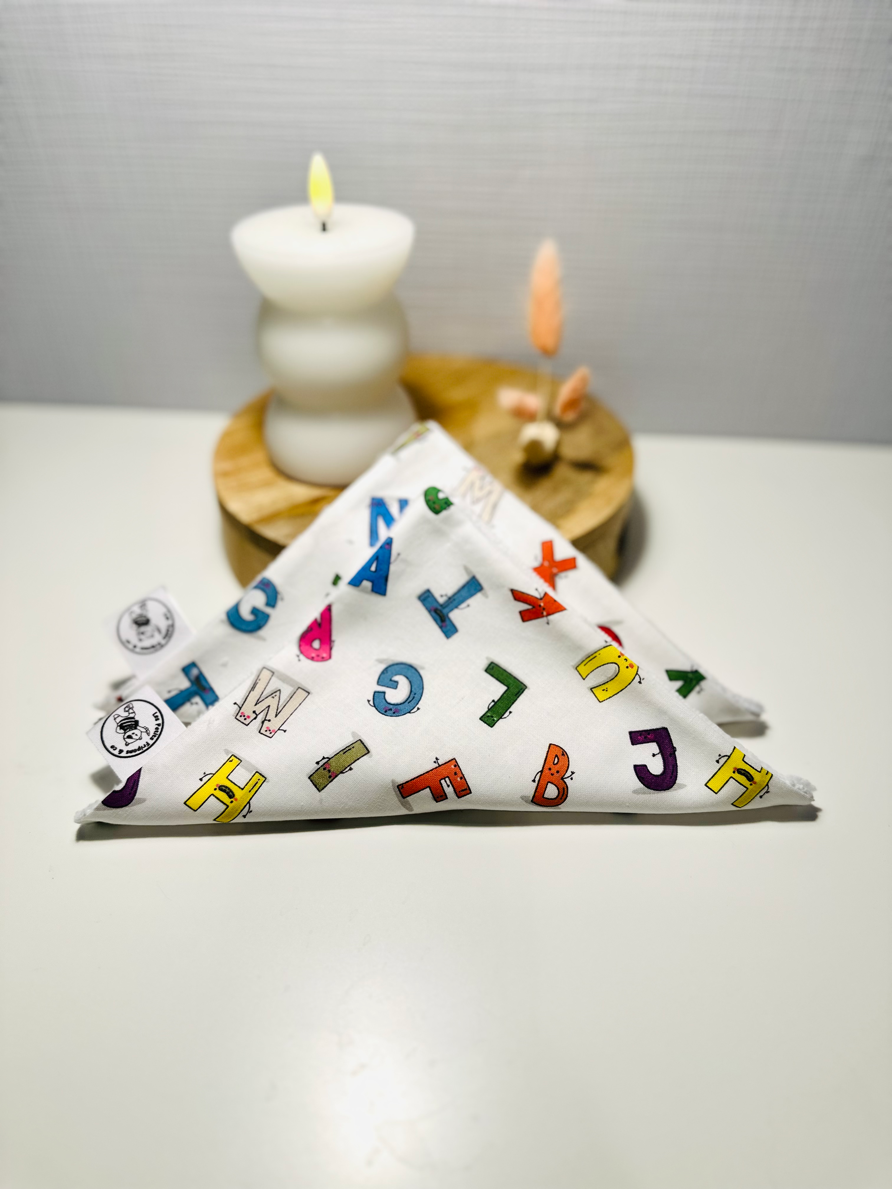 Petite serviette de table Alphabet