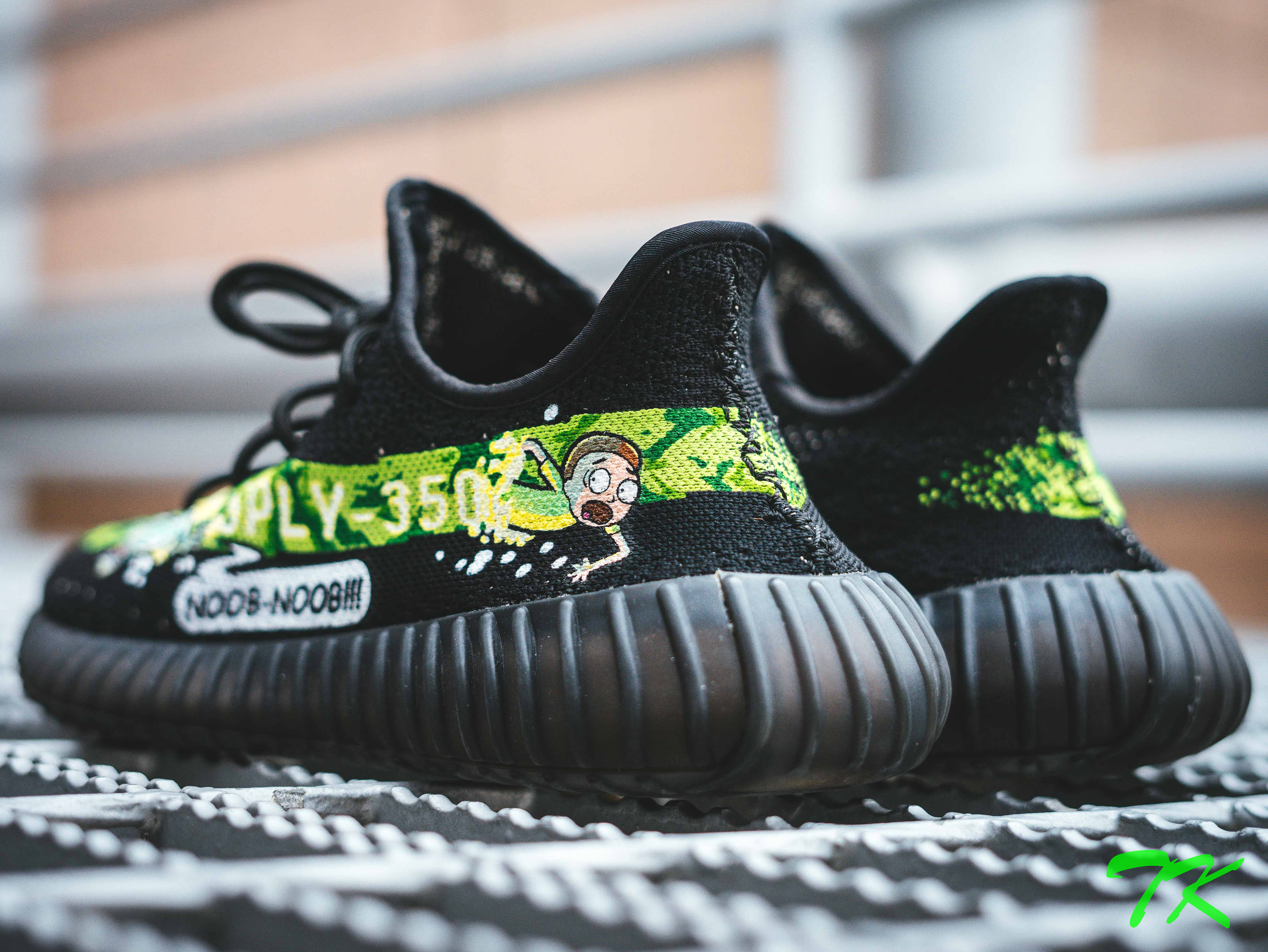rick and morty yeezy 350